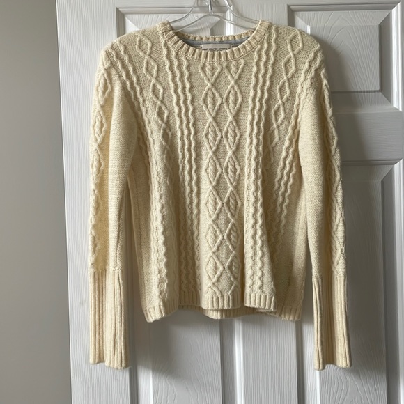 NWOT Aran Islands Knitwear Cream Sweater - Picture 1 of 4